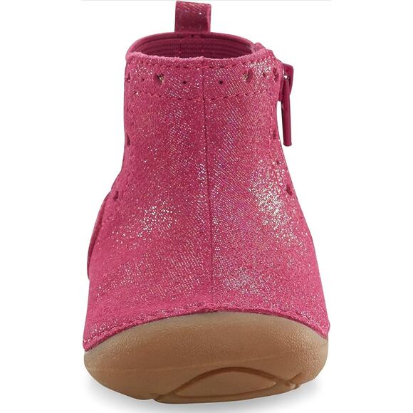 Stride Rite Unisex-Child Sm Agnes 2.0 Fashion Boot Size 3M Premium Leather Shoes - Picture 2 of 6